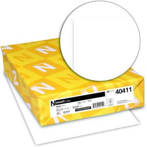 imageNeenah Paper Exact Index Card Stock 94 Bright 110 lb Index Weight 85 x 11 White 250PackPaper