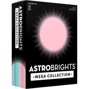imageAstrobrights Mega Collection Colored Cardstock Unicorn Assortment Expanded 6Colors 324 Sheets 65 lb176 gsm 85 x 11  MORE COLORS MORE SHEETS 92060